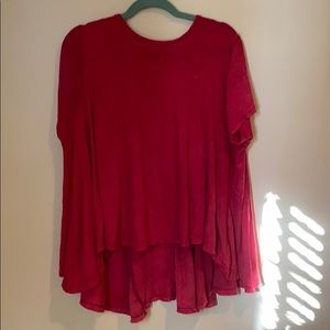 We the free freepeople high low short sleeve top